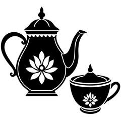 teapot and cup