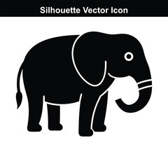 Cartoon elephant vector illustration in a fun and cute design