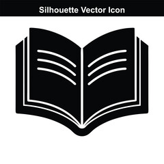 Open book vector illustration with blank pages