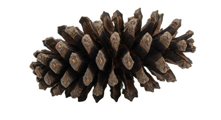 Isolated Pine Cone with Detailed Texture