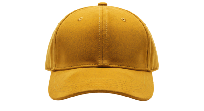 Isolated Yellow Baseball Cap - Powered by Adobe