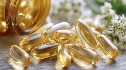 Capsuls and Pils. Pharmacy Bottle with Medicine Capsules and Pills