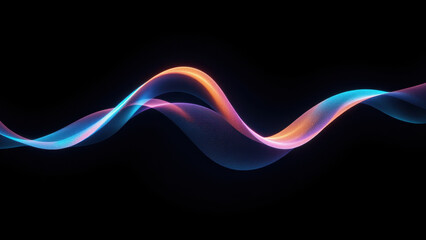 Wave-like abstract digital art with futuristic vibes.
