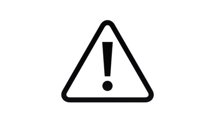 Isolated Warning Sign