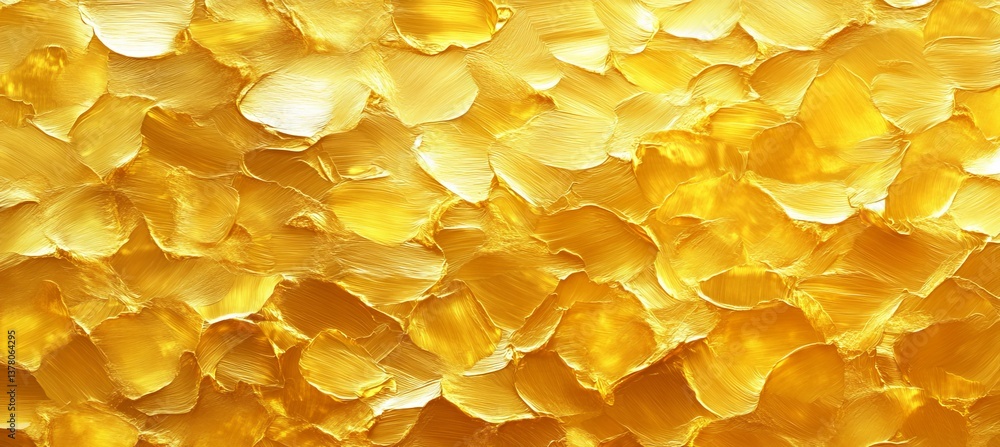 Poster abstract golden background, gleaming textured surface with visible brushstrokes, seamless pattern
