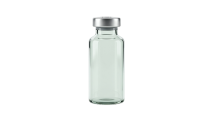 Isolated Empty Medical Vial