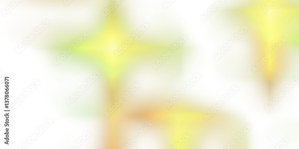 Poster glowing gradient light background with golden and green hues. smooth abstract design with a soft glo