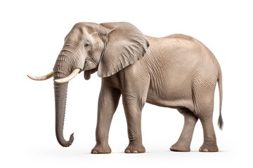Side view photo of elephant wildlife animal mammal.