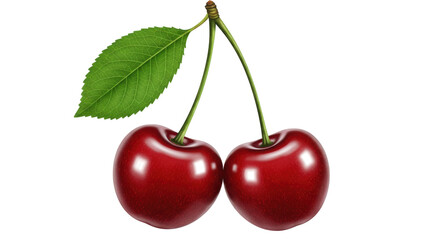 Isolated Cherries