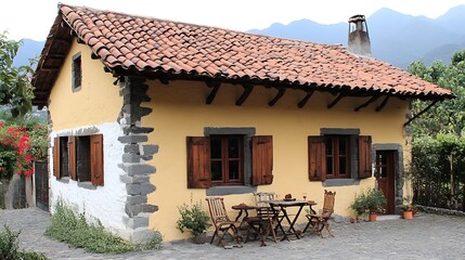 Canary Island Rural House Patio.
