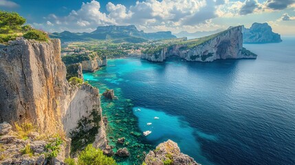 Scenic Overlook of Lush Archipelago
