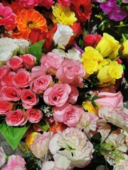 flowers from pvc as very nice background