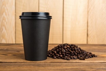 Coffee Takeaway cup mockup, Paper coffee cup