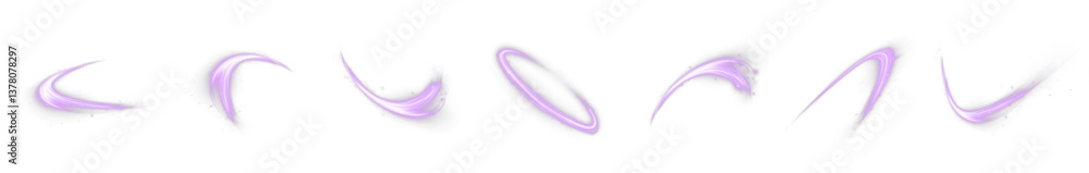 Poster futuristic purple neon wave effect with glowing swirls, sparkles, and energy trails. dynamic spiral 