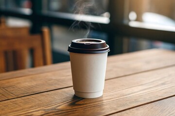 Coffee Takeaway cup mockup, Paper coffee cup