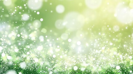 Obraz premium Green pastel bokeh lights background wallpaper.