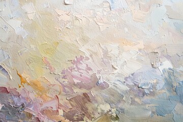 Close up on pale studio backdrop painting texture canvas.