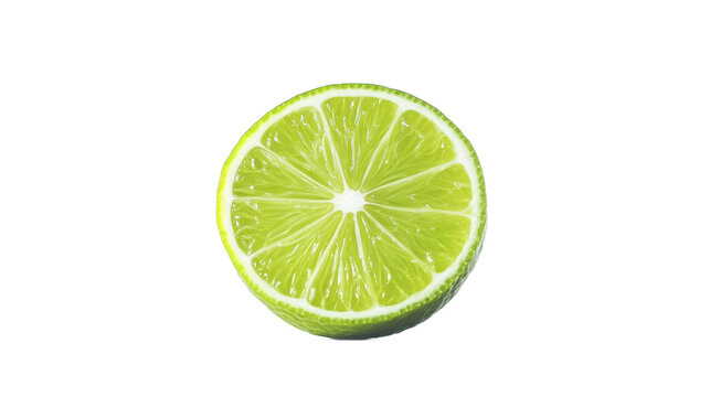 recommend clip art: Fresh green lime slice png isolated on white, a juicy citrus fruit