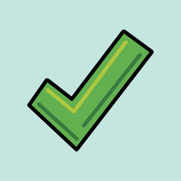 Pastel Checkmark Illustration