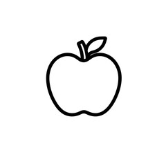 red apple vector illustration