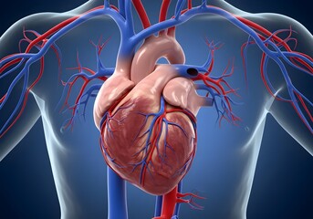 human heart, heart anatomy, chambers, blood circulation, cardiovascular, heart function, heart valves, pumping blood, atria, ventricles, arteries, veins, heart health, cardiovascular system, blood flo