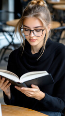 Cafe Student Portrait