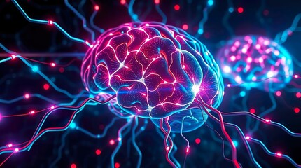 Futuristic Neural Network and Artificial Intelligence Brain