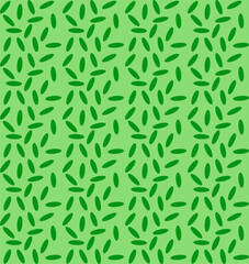 Abstract pattern of leaves on a green background
