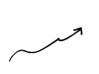 Upward growing arrow, jump
