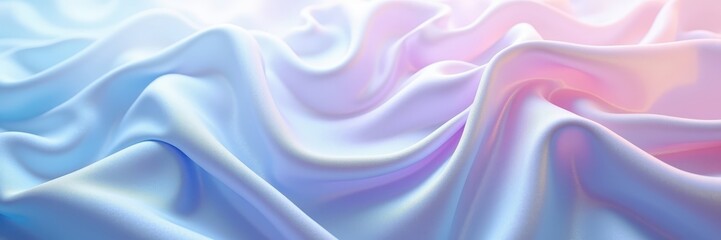 Obraz premium Pastel Dreamscape: Soft Silk Waves of Color