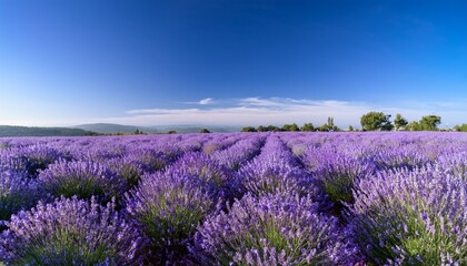 Naklejka premium lavender field provence france