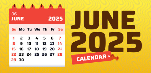 June 2025 Calendar. 2025 Schedule. June 2025 Calendar and Task Planner . Structured calendar to enhance workflow, routines, and productivity.