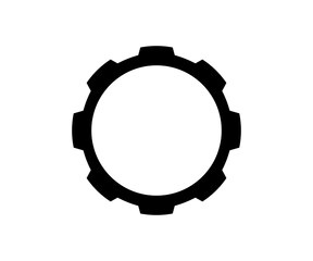 Fototapeta premium Gear icon. Setting symbol. Gear button, cogwheel illustration on transparent background PNG. 