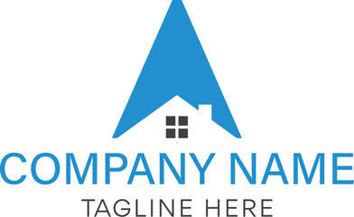 logo, house, home, icon, building, estate, business, real, vector