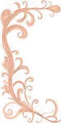 Fototapeta premium Elegant double-line frame with delicate vine-inspired corner flourishes. Perfect for invitations, wedding designs, stationery, and branding. Subtle, nature-inspired ornamentation adds charm and sophis
