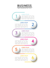 Vector business Presentation Connecting Steps Infographic Template