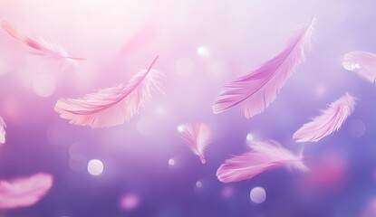 Delicate Feathers in Pastel Light