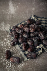 Composition of dried fruits dates