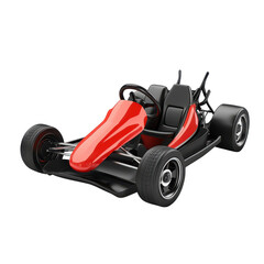 Go-Kart isolated on white background