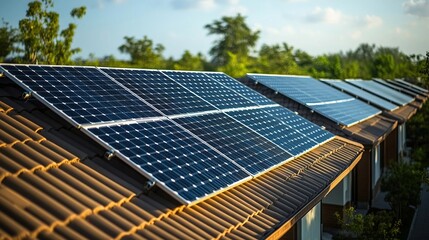 Sun - Powered Dwellings: Roof - mounted Solar Panels for Sustainable Living