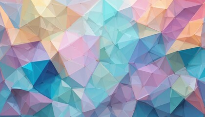 Obraz premium Colorful abstract geometric artwork digital creation decorative style vibrant environment high angle view modern aesthetic