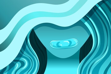 Gradient of a faceless woman with a plaster over her mouth symbolizing silence and struggle in mental health