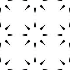 Seamless Geometric Sun Triangle Decorative Pattern Design