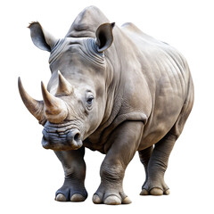 Obraz premium Rhinoceros isolated on transparent background 