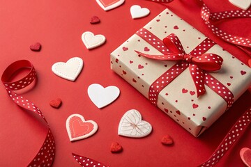 Love, gift background banner