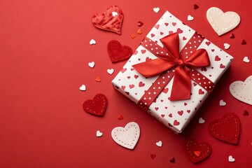 Love, gift background banner