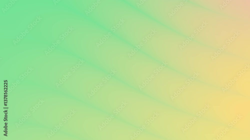 Aufkleber Abstract Soft Green and Yellow Gradient Background with Diagonal Lines