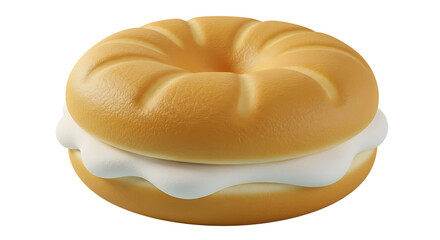 donut on white background