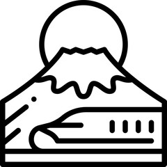 fuji line icon