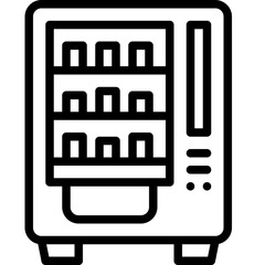 vending machine line icon